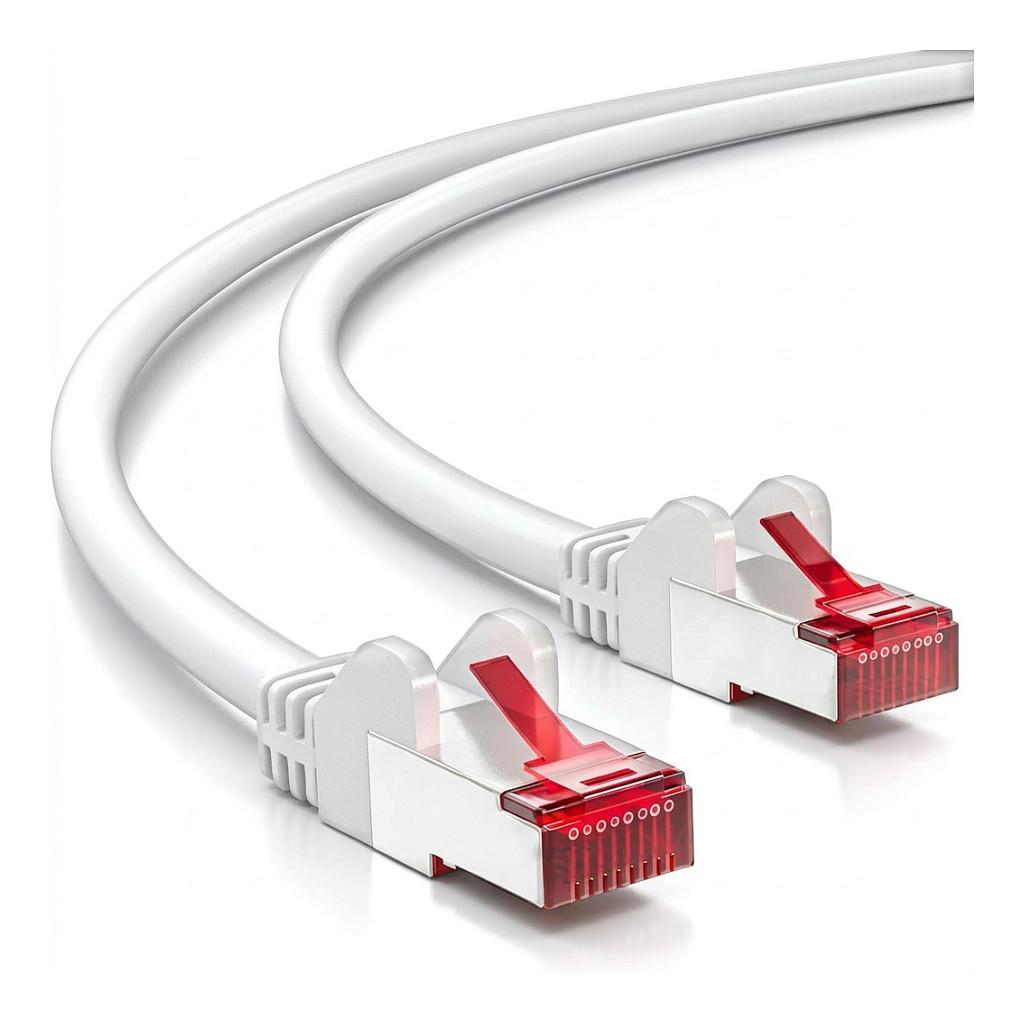 Kabllo për Rrjet Goobay 95531 / RJ45 - RJ45 / Cat.6 / S/FTP / AWG 27/7 / 250 MHz / 7.5 m - Bardhë