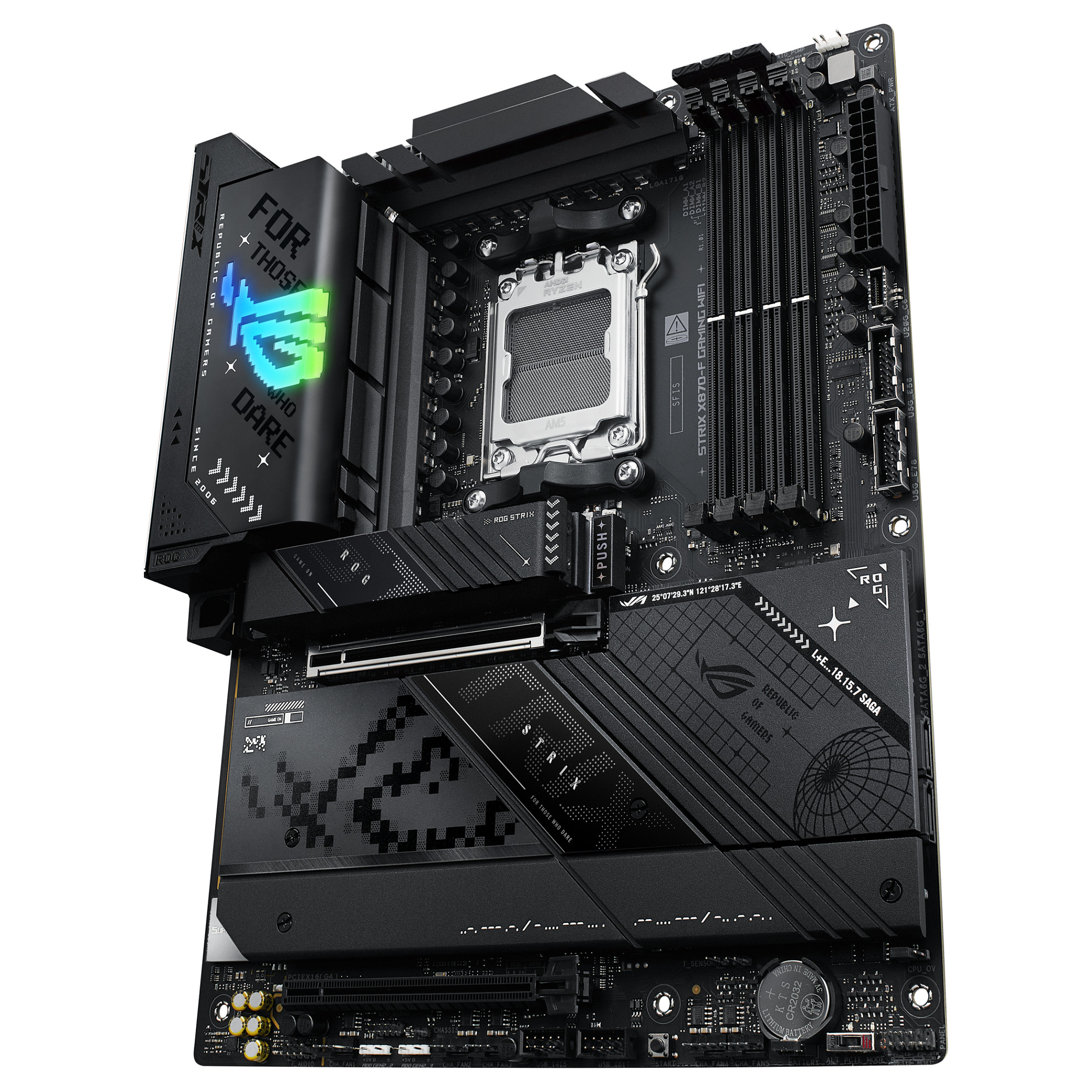 Pllakë Amë AMD AM5 ASUS ROG STRIX X870-F Gaming WIFI / DDR5 / ATX / HDMI+DP - 5