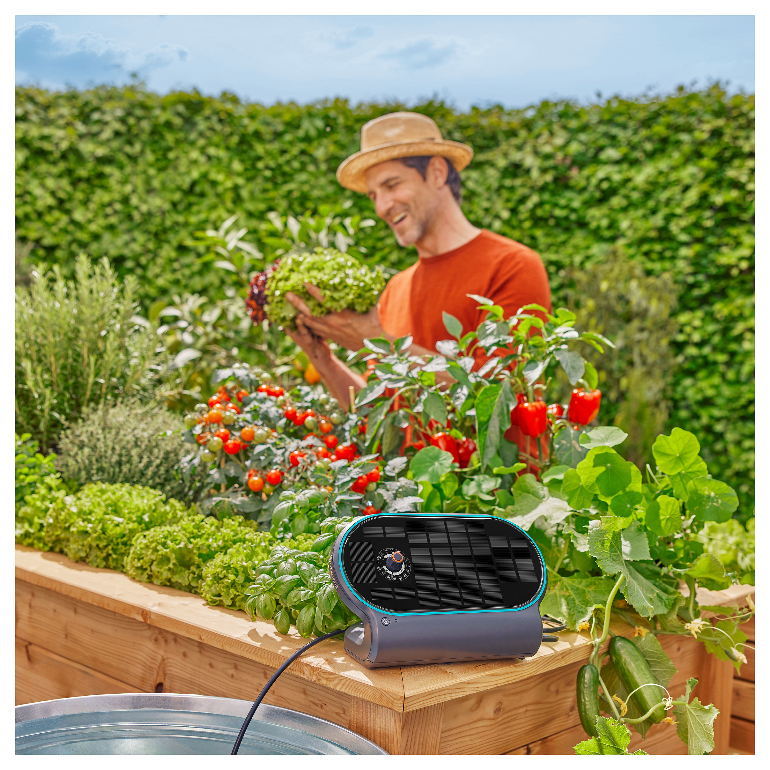 Sistem Ujitjeje me Energji Diellore Gardena AquaBloom L Set - 4