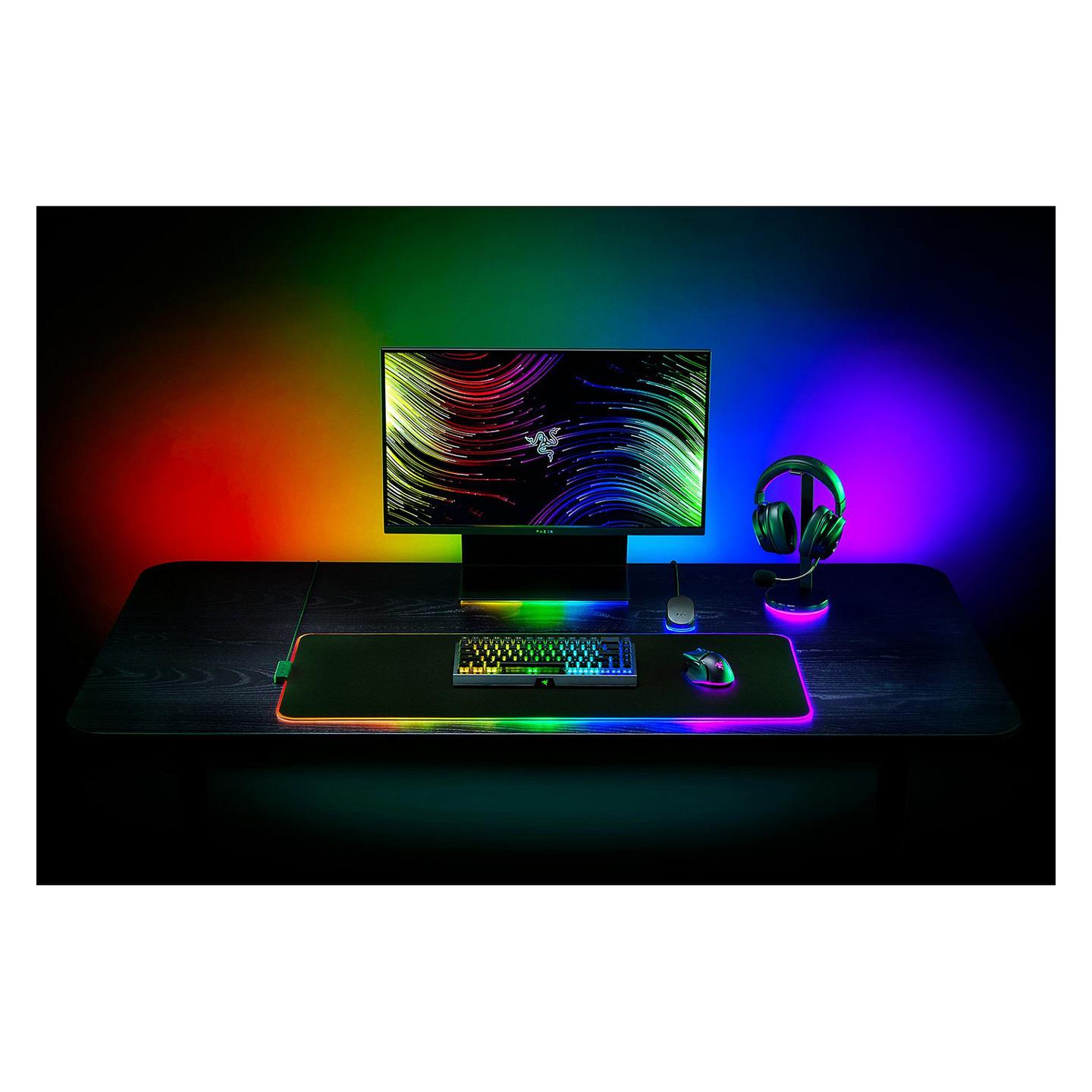 Mauspad Gaming Razer Strider Chroma, Hybrid, 900 x 370 x 4mm, Chroma RGB, 19 Zona, USB - Zezë - 7