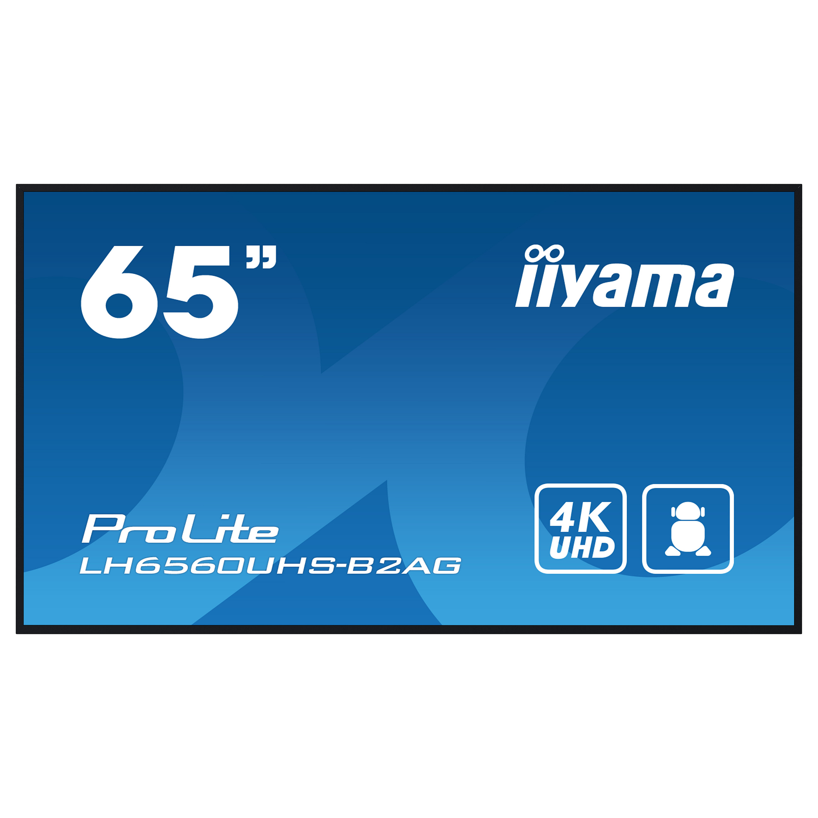 Ekran Prezantues iiyama ProLite LH6560UHS-B2AG / 65″ / 4K UHD VA LED / 60Hz / 6.5ms / HDMI + USB / Speaker - Zezë - 2