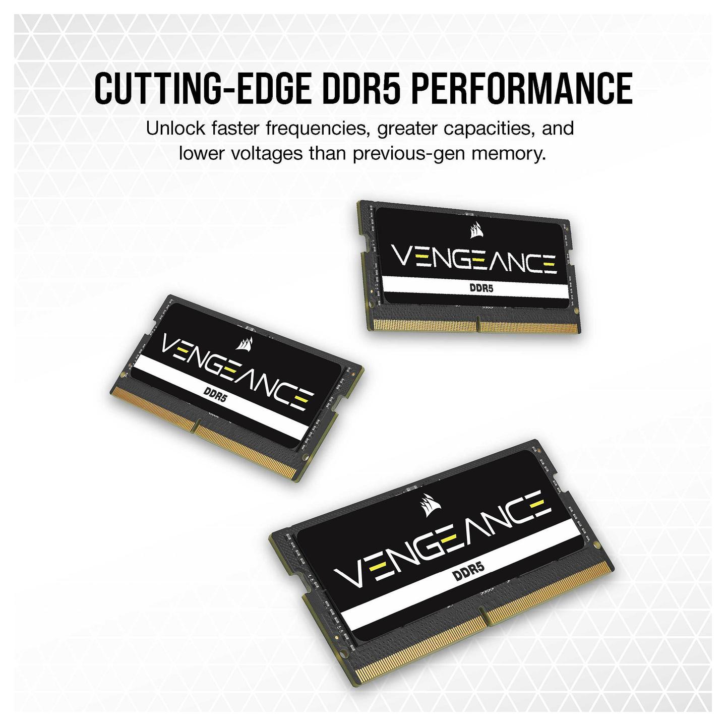 RAM Memorie DDR5 Corsair Vengeance / 64GB (2x32GB) / SO-DIMM / 5600MHz / CL48 / 262-pin / ECC - 6