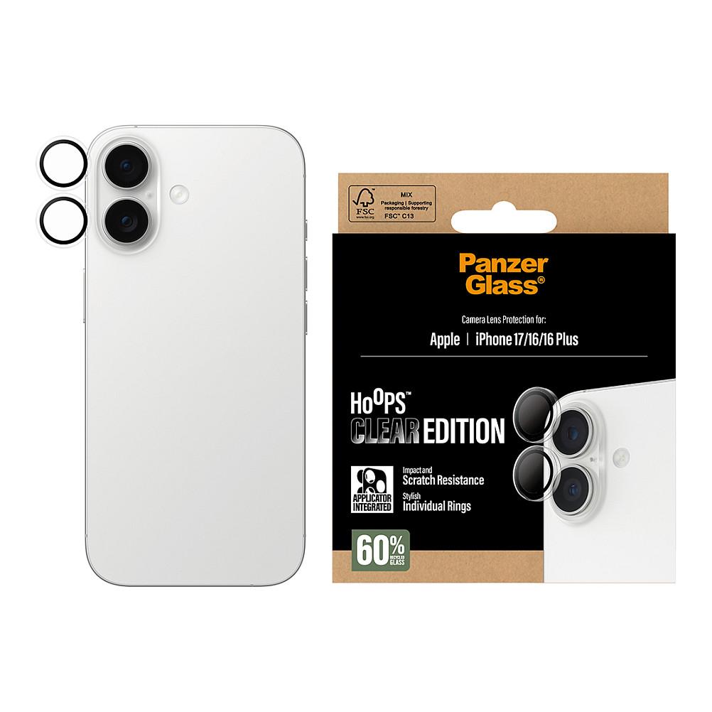 Aksesorë për telefon PanzerGlass Hoops / Mbrojtëse për kamera / iPhone 17 / 16 / 16 Plus - Transparente - 2