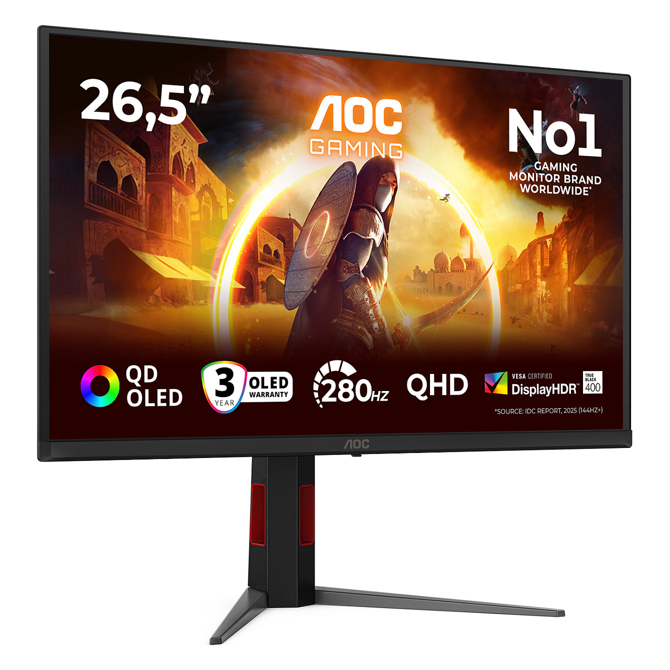 Monitor Gaming AOC Q27G4ZD / 27"/ Quad HD OLED / 280Hz / 0.3ms / HDMI+USB+DP - Zezë - 16