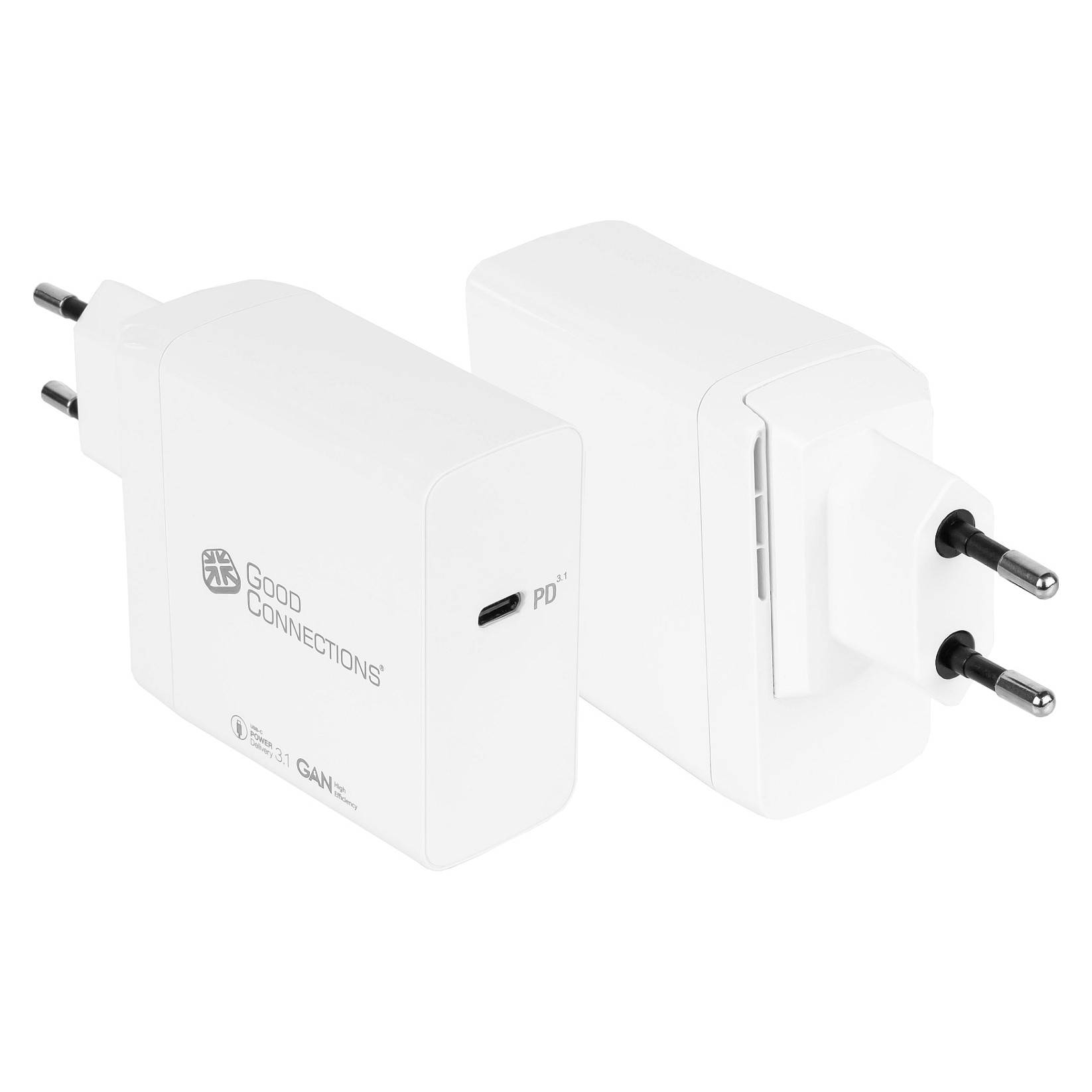 Karikues USB-C Good Connections / 140W / GaN / PD 3.1 / QC 5 / 1x USB-C – Bardhë