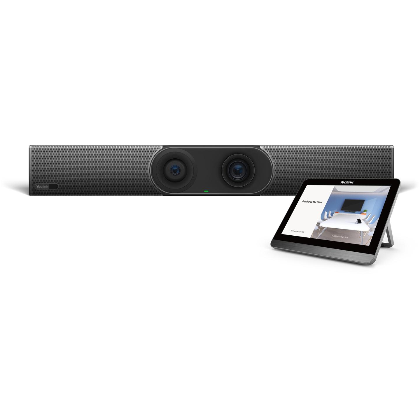 Sistem për Konferencë Yealink Bundle MeetingBar A30 + CTP18 / 4K 60fps / Dual 8MP / 10x Zoom / 120° / 8 MEMS / 8" Touch - Zezë