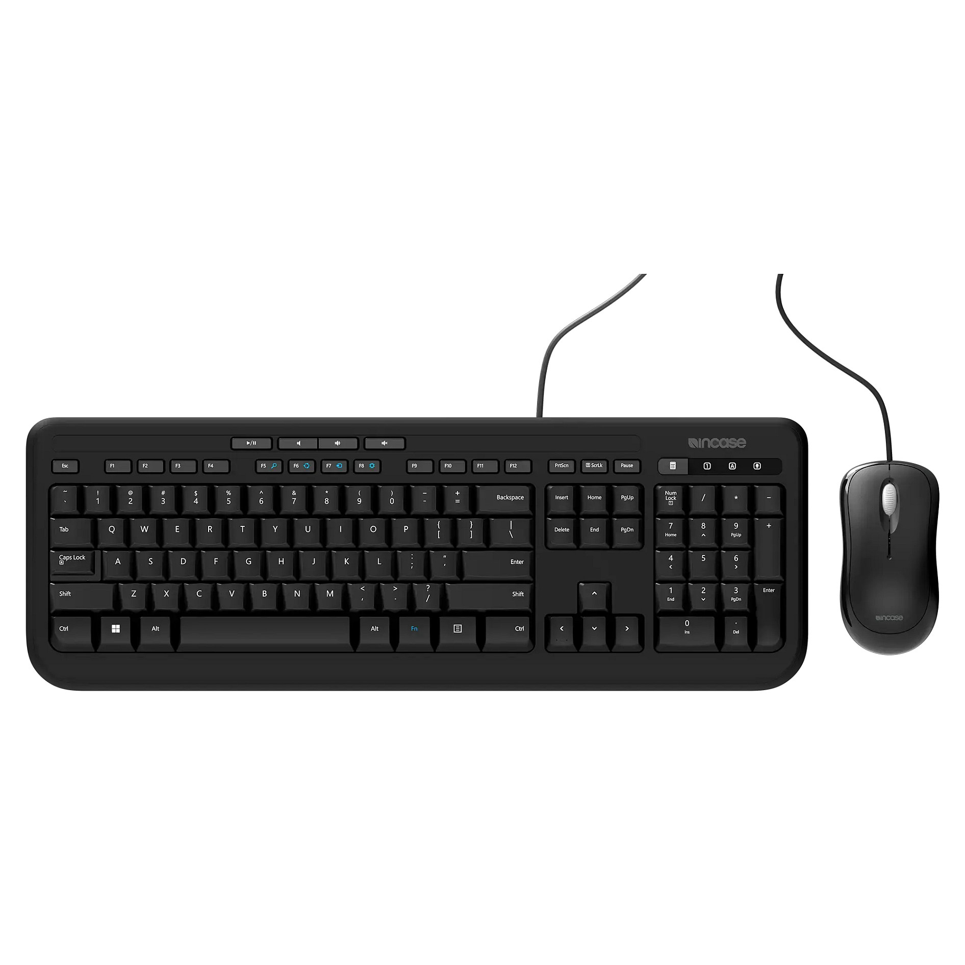 Combo (Tastierë & Maus) Incase DESKTOP 600 / Wired / QWERTY / UK English - Zezë - 1