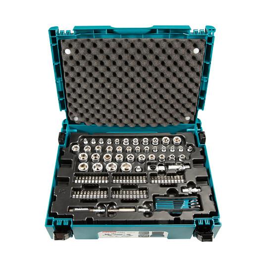 Set Veglash Mekanike Makita E-08713, 120 Copë, Çelik Krom-Vanadium, Valixhe MAKPAC - Gjelbër