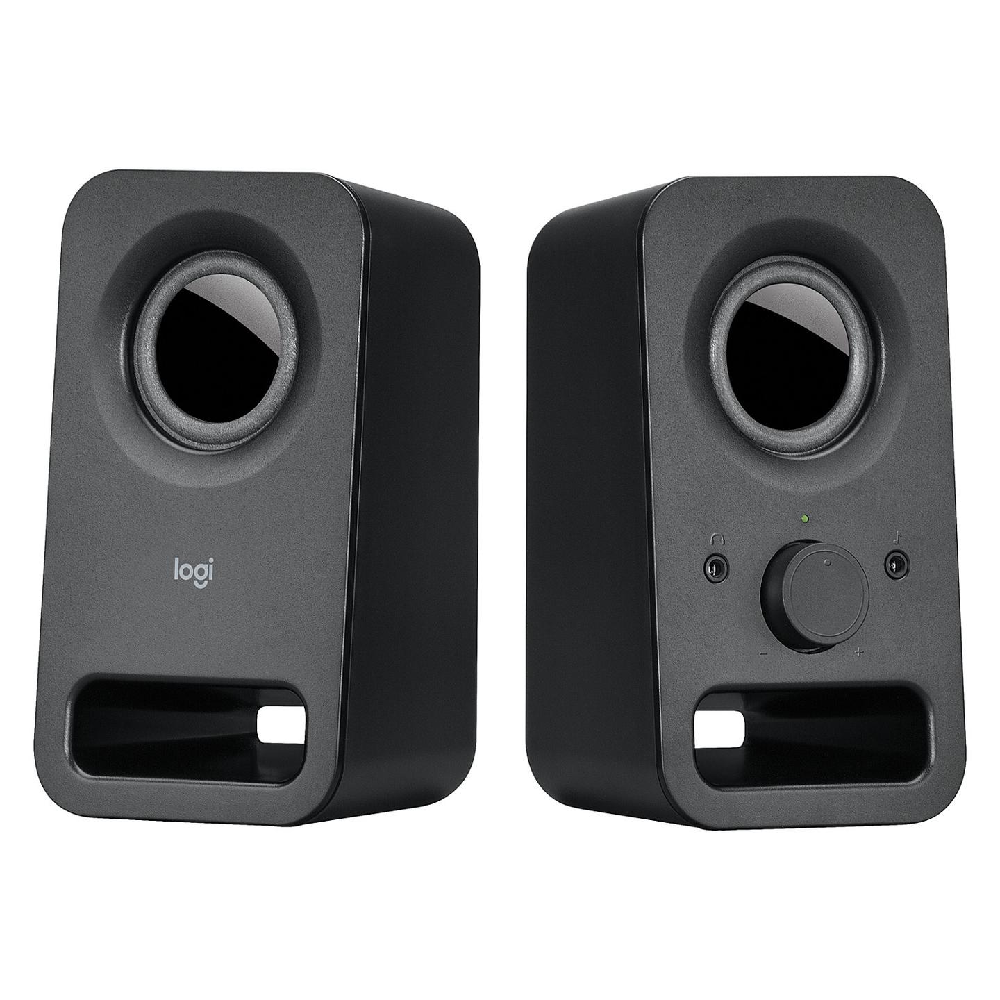 Altoparlantë Logitech Z150, 2.0, 3W RMS, 6W Peak, 3.5mm, Dalje për Kufje - Zezë