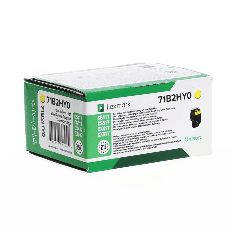 Toner Lexmark 71B2HY0 – Verdhë - 1