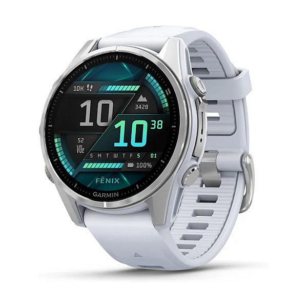 Orë e mençur Garmin Fenix 8 / 1.3 Inch / AMOLED / Touchscreen / GPS - Bardhë
