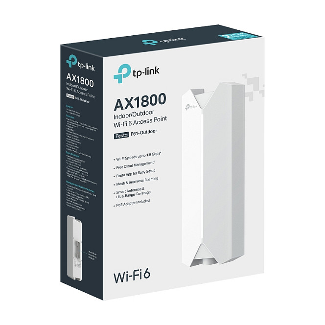 Access Point TP‑Link Festa F61‑Outdoor / AX1800 / Wi‑Fi 6 - 5