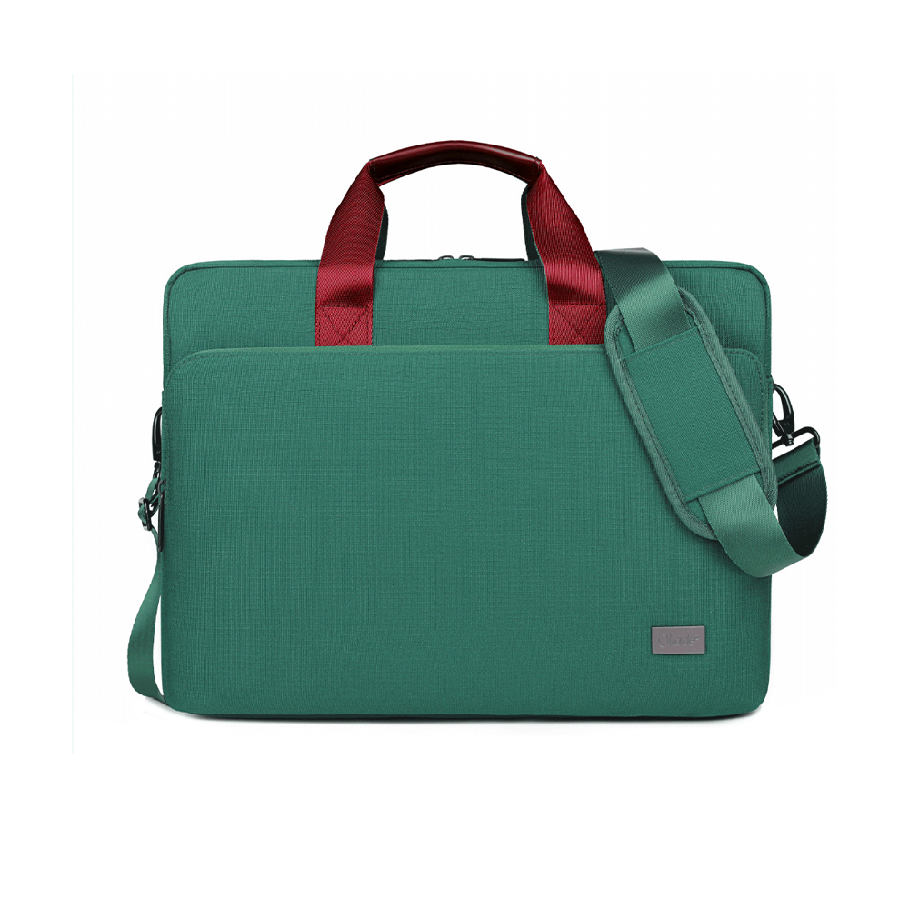 Çantë për Laptop Okade T69 / B53-1 / 15.6-16.5 Inch / Polyester / Waterproof / Lightweight / Doulbe Ziiper / E Gjelbër - 1