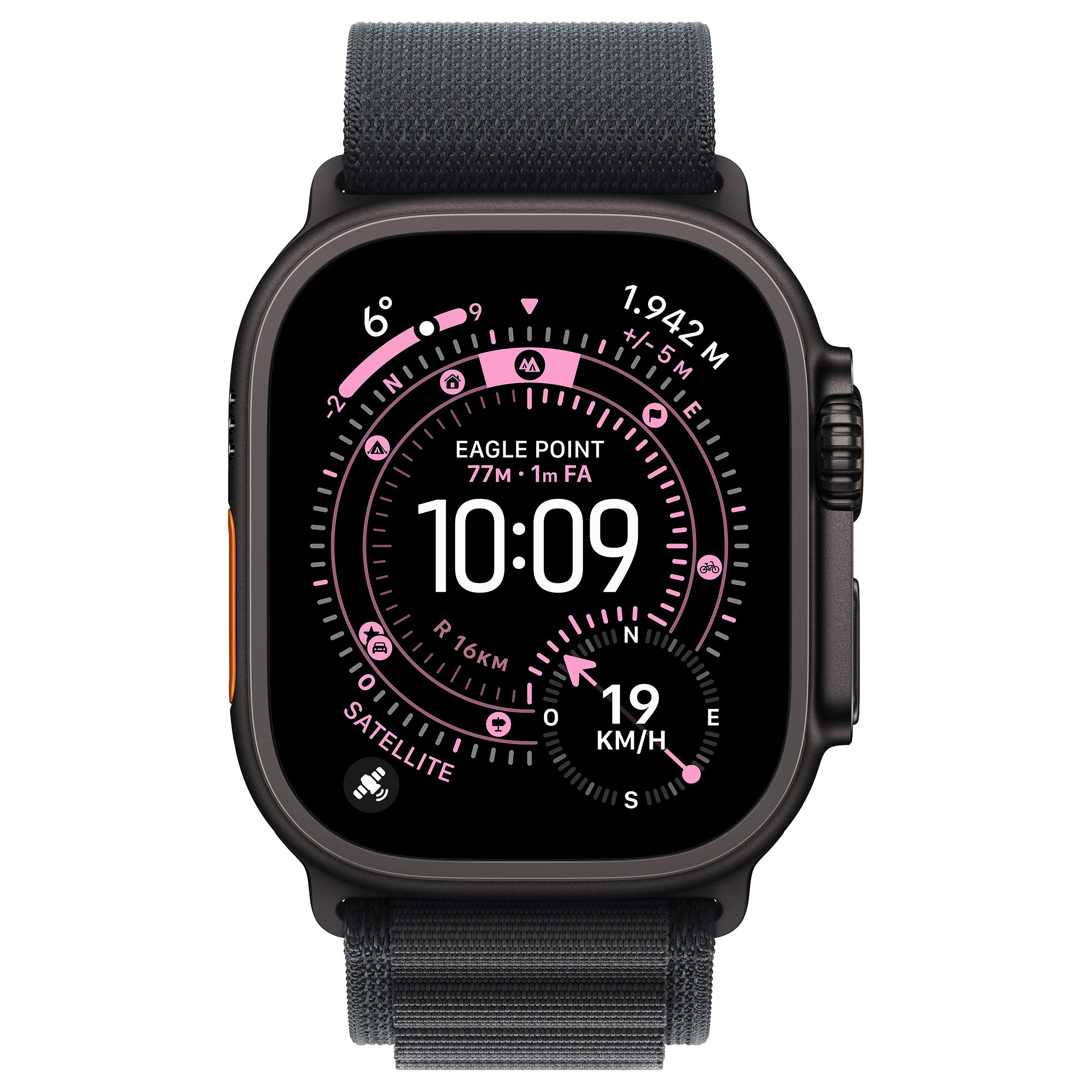 Apple Watch Ultra 3 / Cellular / 49mm / Titanium Black Case with Alpine Loop Black Band – Large - 2