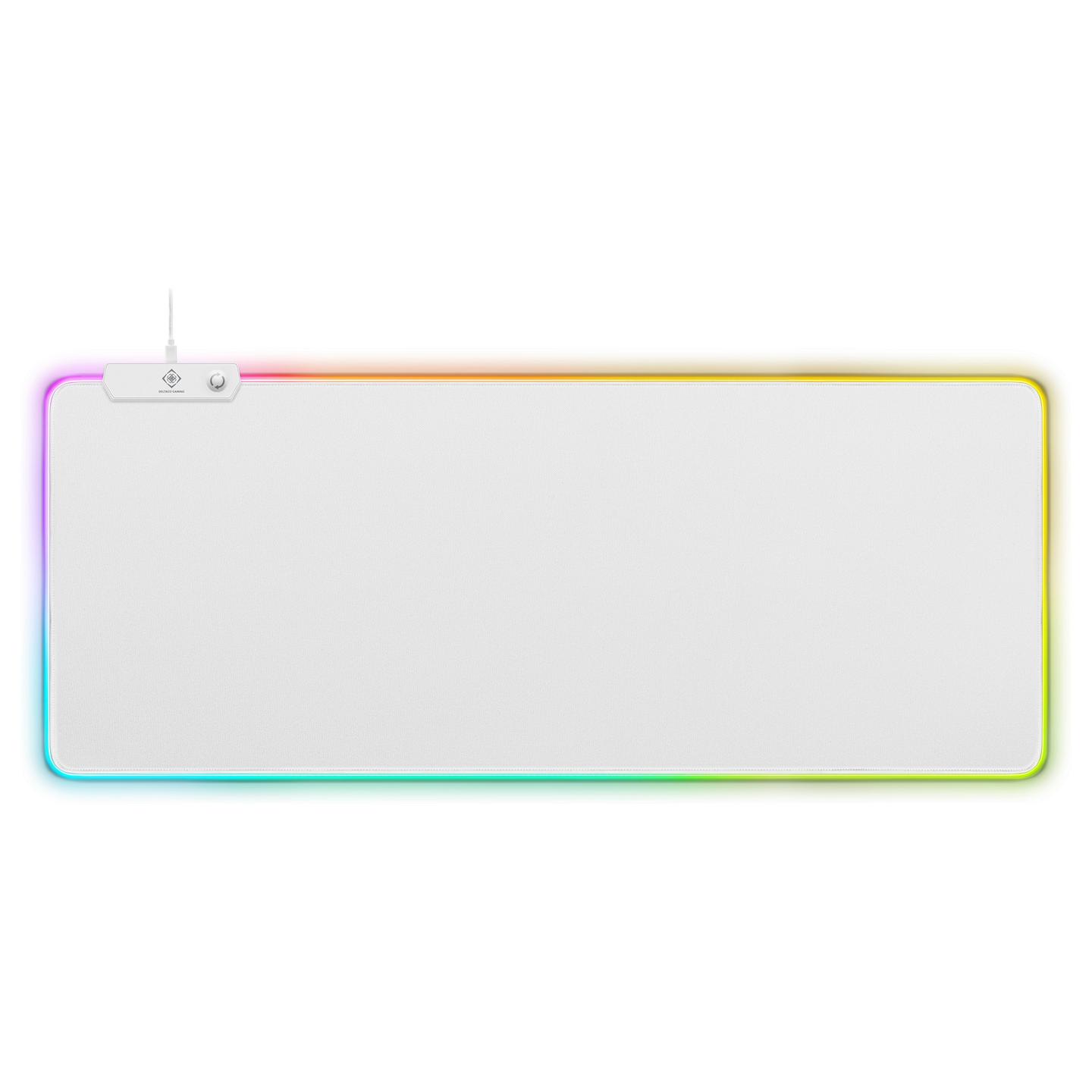 Mauspad Gaming Deltaco GAM-079-W RGB 900x360x4mm USB – Bardhë