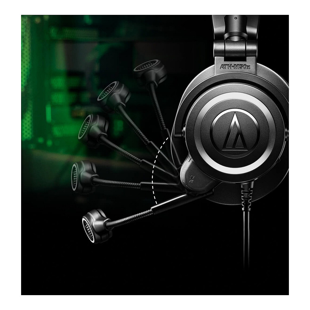 Kufje me kabllo Audio-Technica ATH-M50xSTS StreamSet / 3.5 mm + XLR / 2 m - Zezë - 3