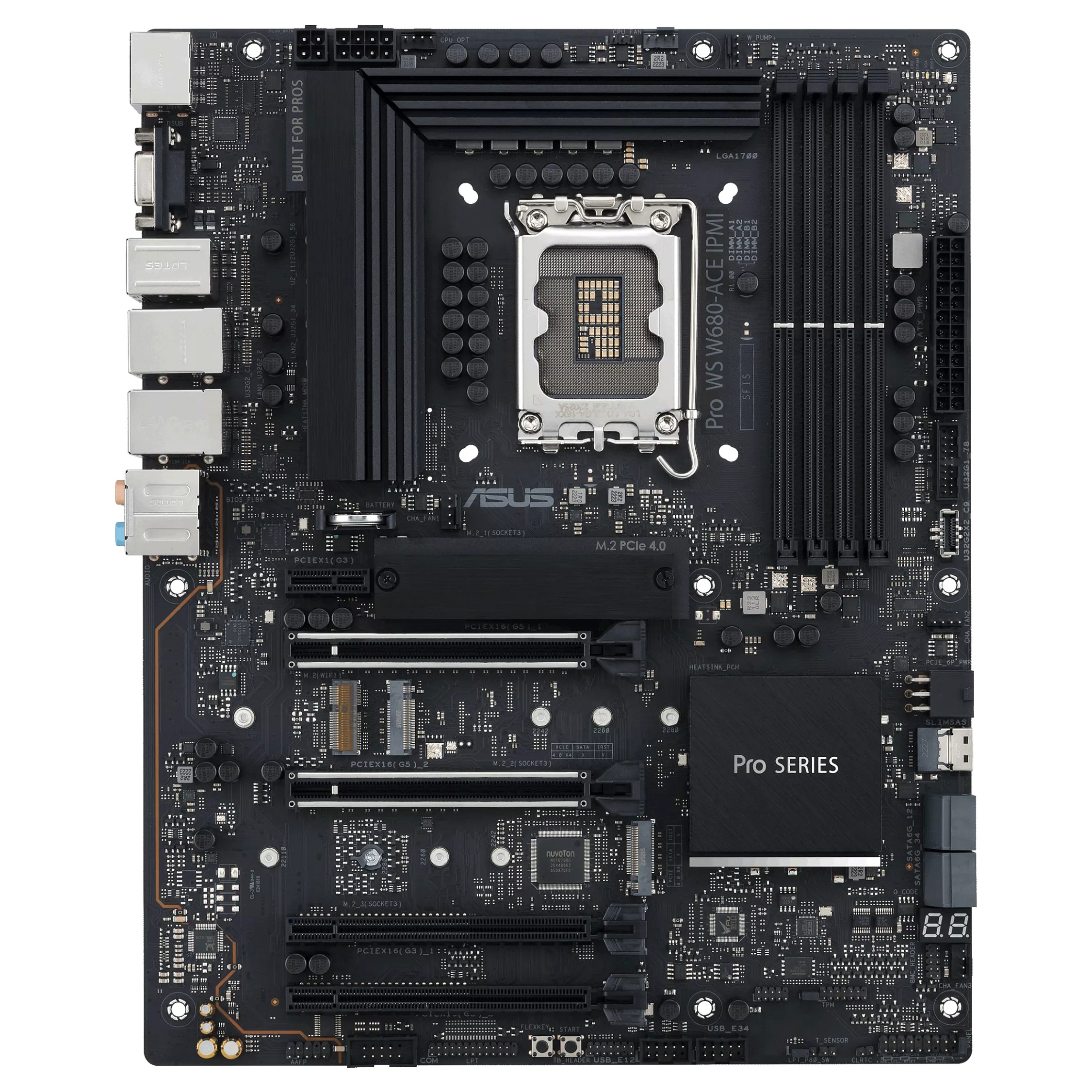 Pllakë Amë MB ASUS PRO WS W680-ACE IPMI, Intel 1700, DDR5, ATX - 1