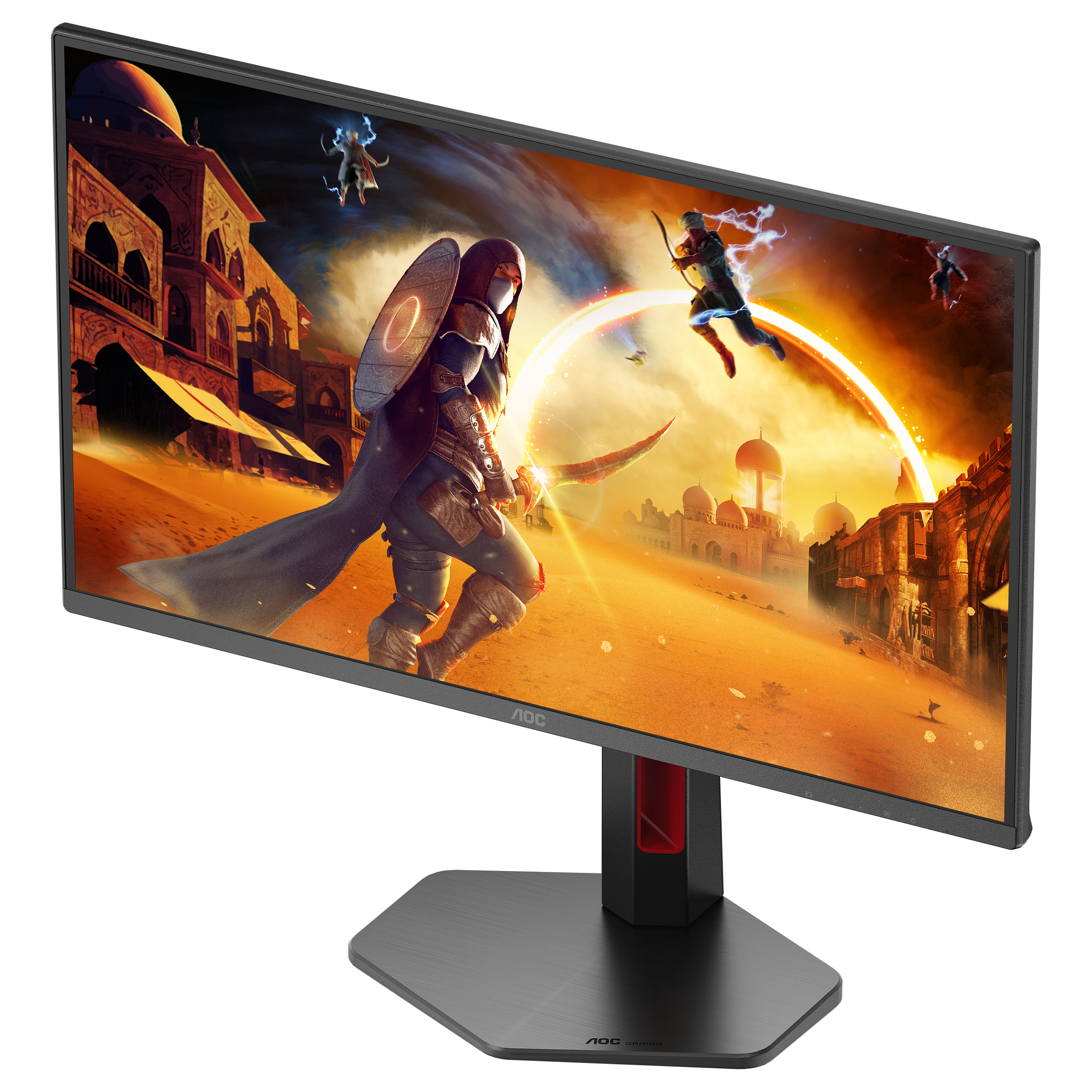 Monitor Gaming AOC Q25G4SR / 24.5"/ Quad HD Fast IPS / LED / 300Hz / 1ms / HDMI+DP - Zezë / Kuqe - 6
