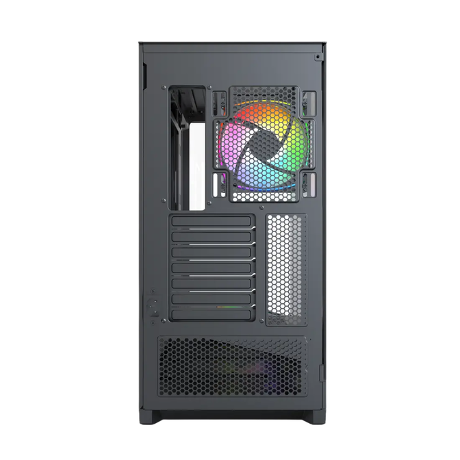 Kasë Montech SKY 3 / Midi Tower / ATX / 3x 120mm ARGB Fan / Tempered Glass - Zezë - 3