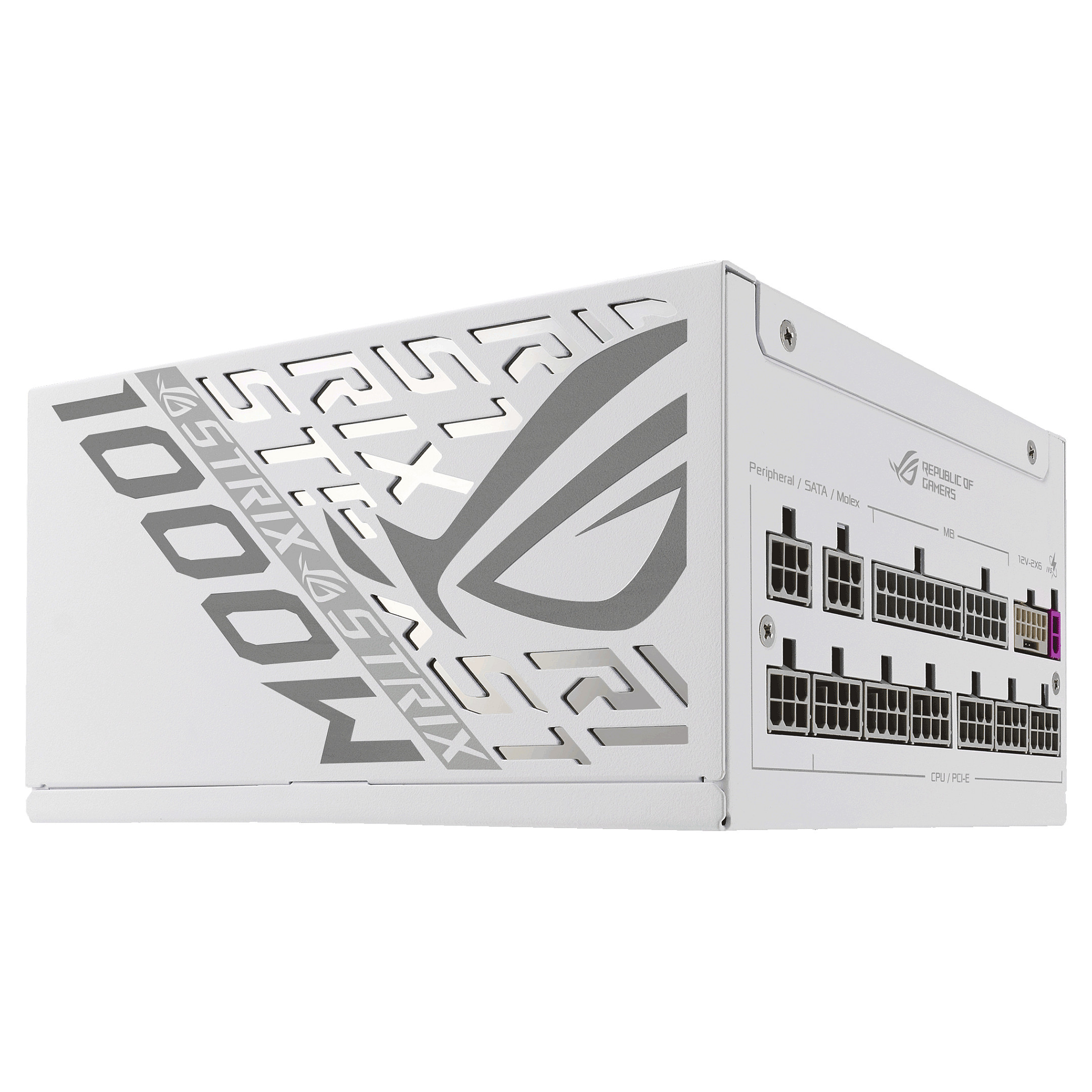 Furnizues Energjie ASUS ROG STRIX‑1000P‑G‑WHITE / 1000W / 80 PLUS Platinum / ATX 3.1 - Bardhë - 10