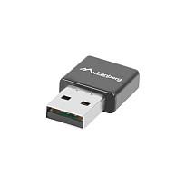 Adapter Rrjeti LANBERG NC-0300-WI, Wi-Fi 4 N300, 2.4GHz, USB 2.0, 2× Antena të Integruara - Zezë