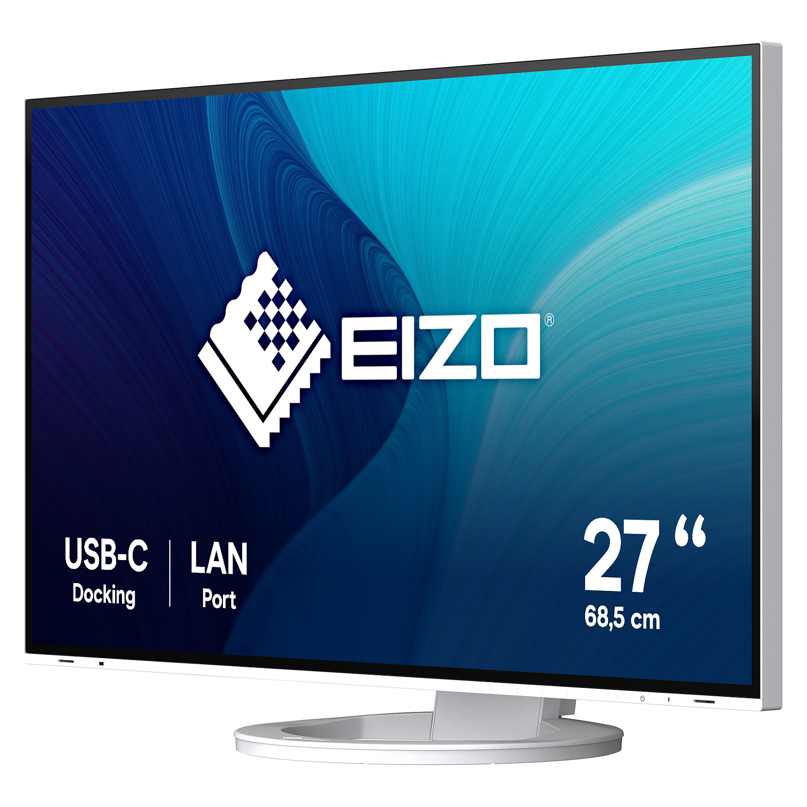 Monitor EIZO EV2795-WT / 27″ / WQHD IPS LED / 60Hz / 5ms / USB + HDMI + DP + USB-C - Bardhë - 2