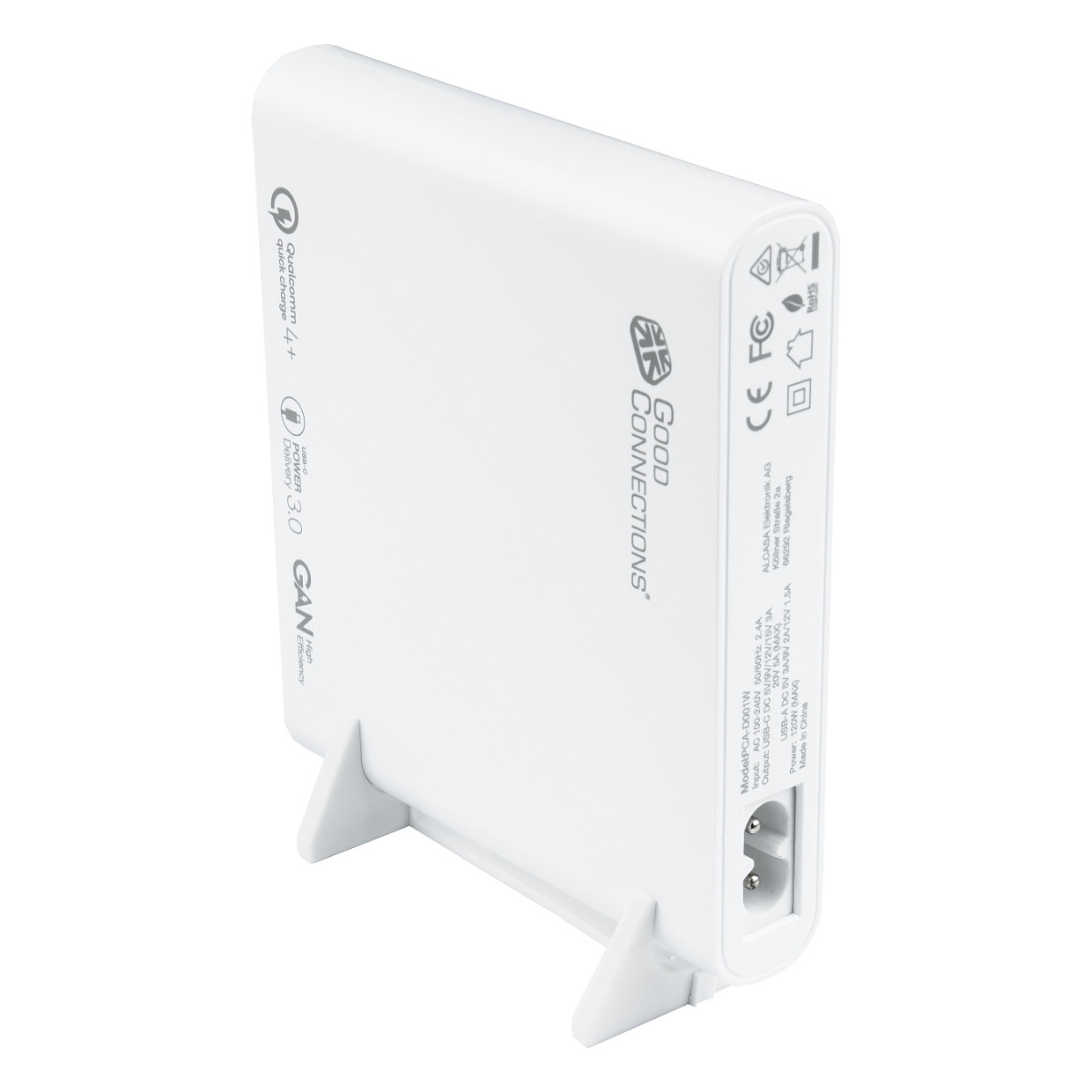 Stacion Karikimi USB-C Good Connections / 120W / 4x Port / 2x USB-C + 2x USB-A / PD 3.0 / QC 4+ – Bardhë - 4
