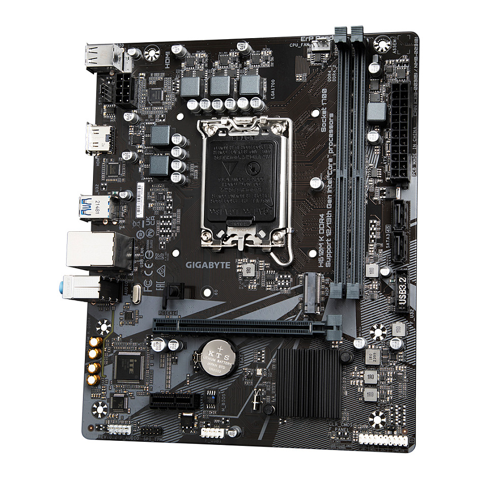Pllakë Amë MB Intel Gigabyte H610M K D4 / LGA 1700 / DDR4 / mATX / HDMI - 4