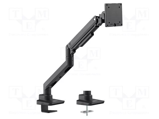Mbajtëse për Monitor LogiLink BP0168, 17–49", Gazdruckfeder, Flat & Curved - Zezë