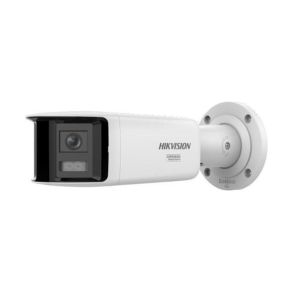 Kamerë Sigurie IP CCTV Hikvision Pro Series with ColorVu DS-2CD2T127G3P-LIS2UY/SL, 12MP, 2 x 2.8mm, 180°, ColorVu, AcuSense, Smart Hybrid Light, WDR 130 dB, PoE - Bardhë