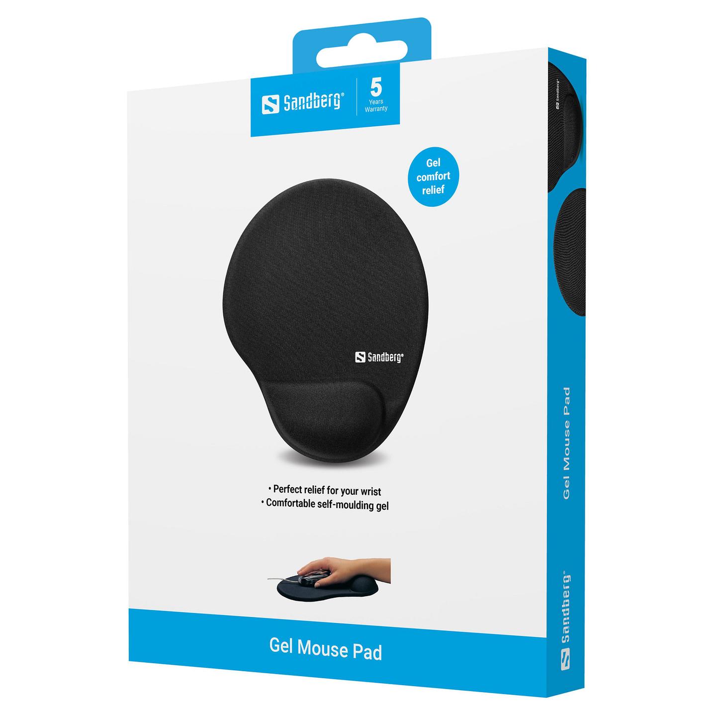 Mauspad Sandberg Gel Mousepad with Wrist Rest / 22 x 25.6 cm / 2.3 cm - Zezë - 5
