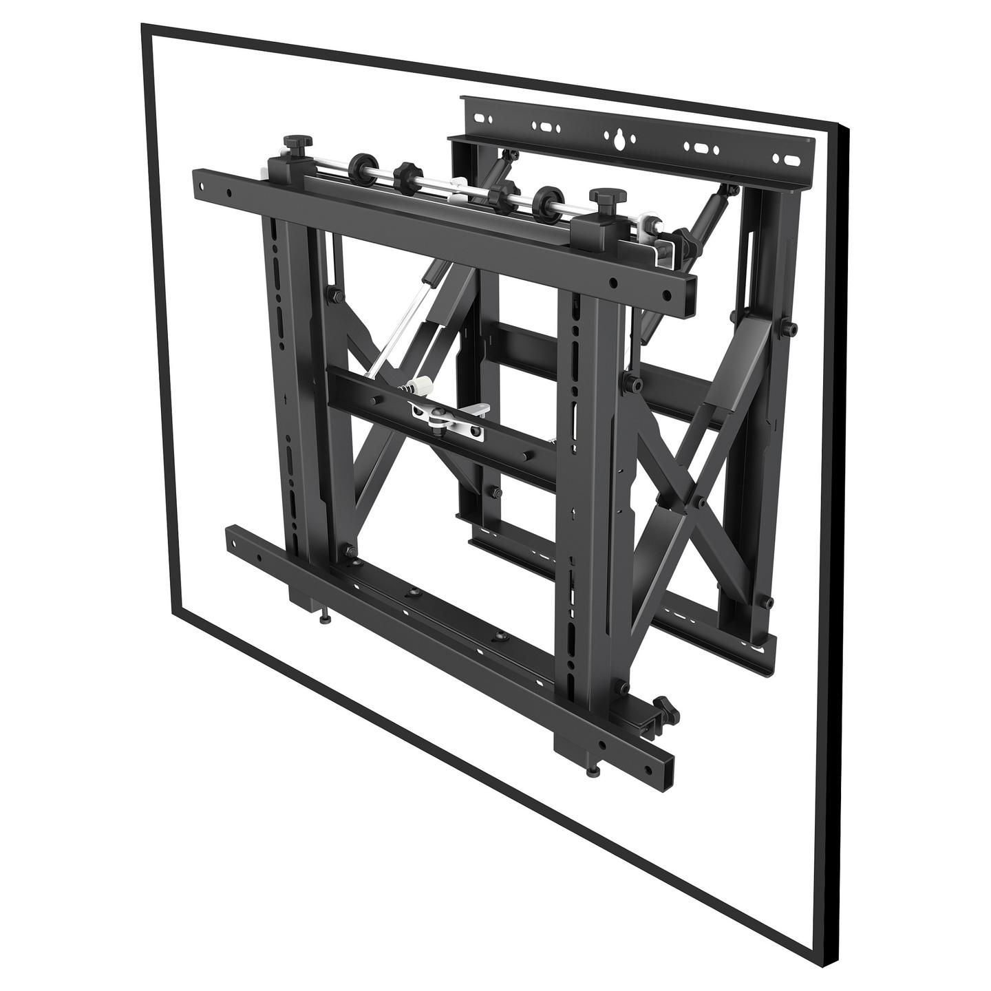 Mbajtëse Muri për TV Equip 650325 / 19"-55" / 50kg / Push-In Pop-Out / Tilt 0°-10° - Zezë - 3