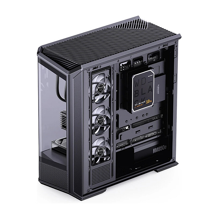 Kasë PC Jonsbo D400 / Midi Tower / ATX / Tempered Glass - Zezë - 16