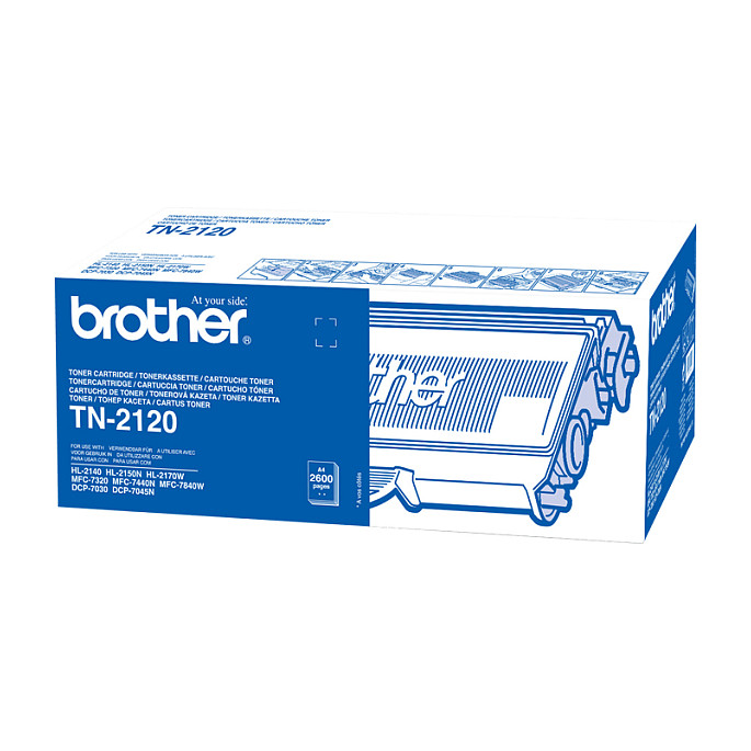 Toner Original Brother TN-2120 Cartridge / 2,600 faqe (ISO/IEC 19752) - Zezë - 2