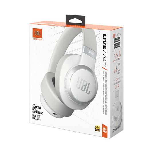 Kufje pa kabllo JBL Live 770NC / Wireless / Bluetooth 5.3 / True Adaptive Noise Cancelling / 40 mm - Bardhë - 12
