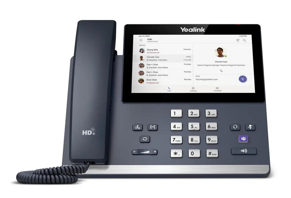 Telefon VoIP Yealink MP56 Teams Edition, Microsoft Teams, Ekran me Prekje 7", Wi-Fi Dual-Band, Bluetooth, 2x Gigabit Ethernet, PoE – Gri