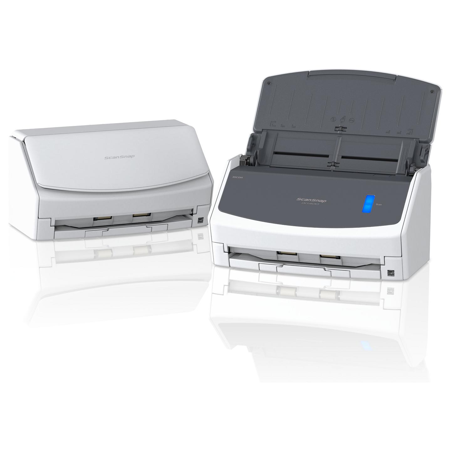Skaner Ricoh ScanSnap iX1400 / A4 / Colour CIS / 600 × 600 DPI / Duplex / 40 ppm / ADF 50 Fletë / USB 3.2 - Bardhë/Gri