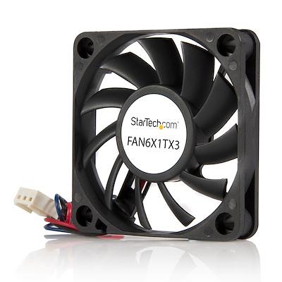 Ftohës për Kasë StarTech FAN6X1TX3 / 60 x 60 x 10mm / 4000RPM / 15.49 CFM / 28 dBA - Zezë
