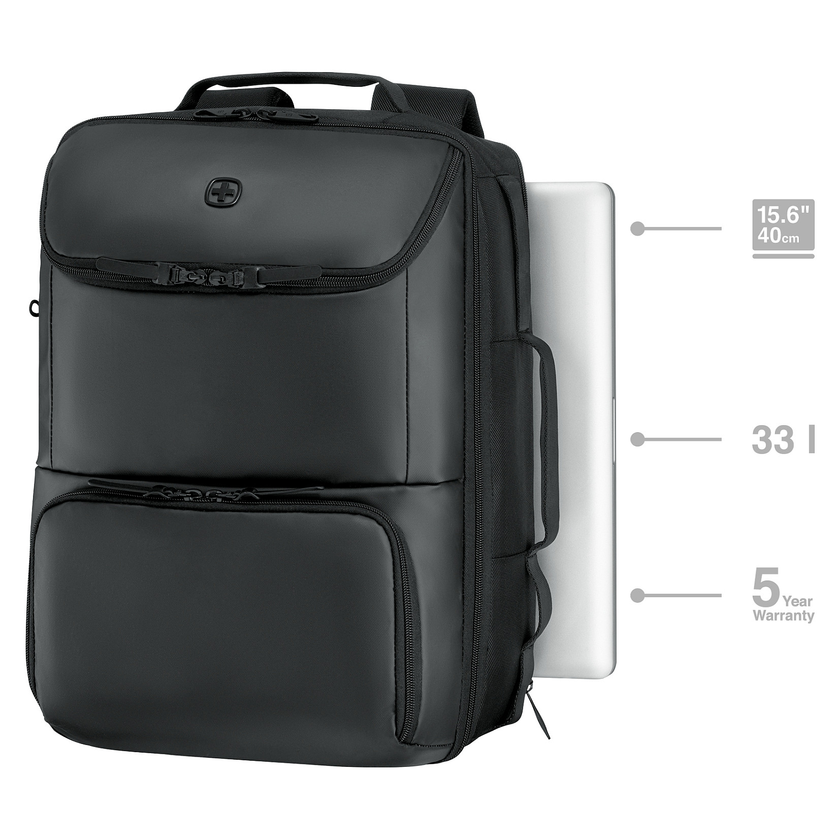 Çantë Wenger UrbanOne Travel / 15.6" / 33L / Water-Resistant / Trolley Strap - Zezë - 14