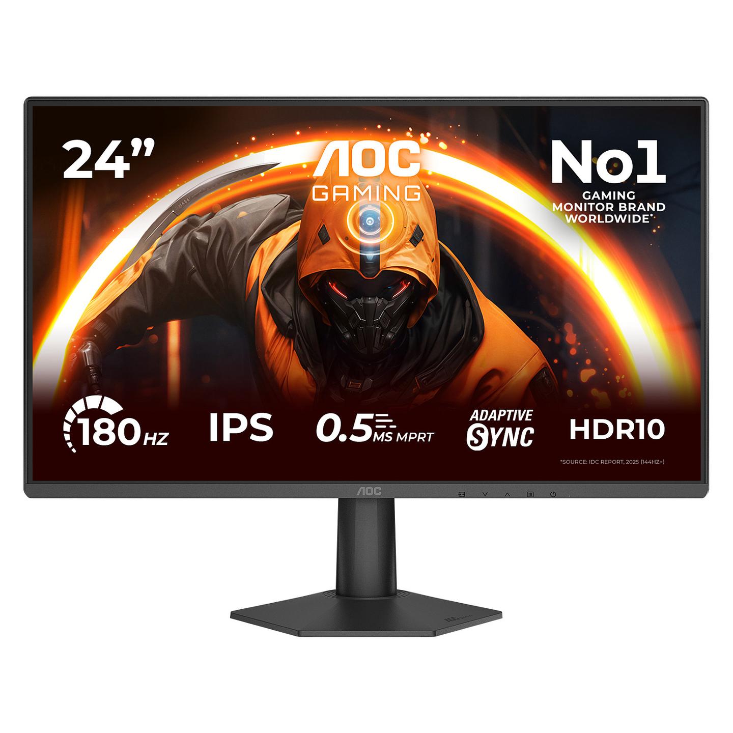 Monitor Gaming AOC 24G50F / 23.8″ / FHD IPS / 180 Hz / 4 ms / DP + HDMI - Zezë