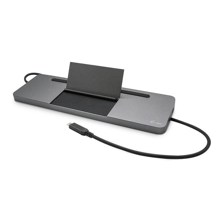Docking Station i-tec C31FLATPRO100, USB-C, 3x Monitor, PD 85W, HDMI, DisplayPort, VGA, USB, LAN - Hiri - 2