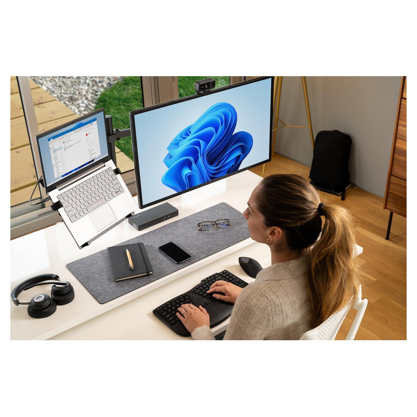 Kufje pa kabllo Kensington H3000 / Bluetooth 5.2 / Over-Ear / 40mm / Mikrofon / Noise Cancelling - Zezë - 86