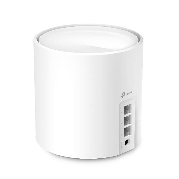 TP-Link Deco X50 (2-Pack) AX3000 Wi-Fi 6 Mesh System – Dual-Band 2.4GHz + 5GHz, 574Mbps + 2402Mbps, 3× Gigabit WAN/LAN për njësi, HE160 160MHz, WPA3 – Bardhë - 2