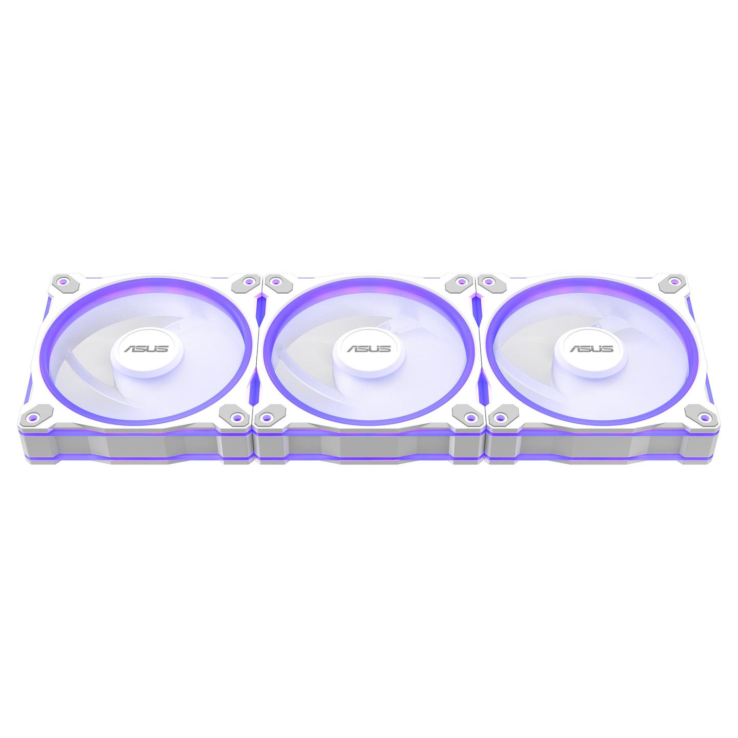 Ftohës për Kasë 120mm ASUS Prime MR120 ARGB Reverse 3-Pack – Bardhë - 4