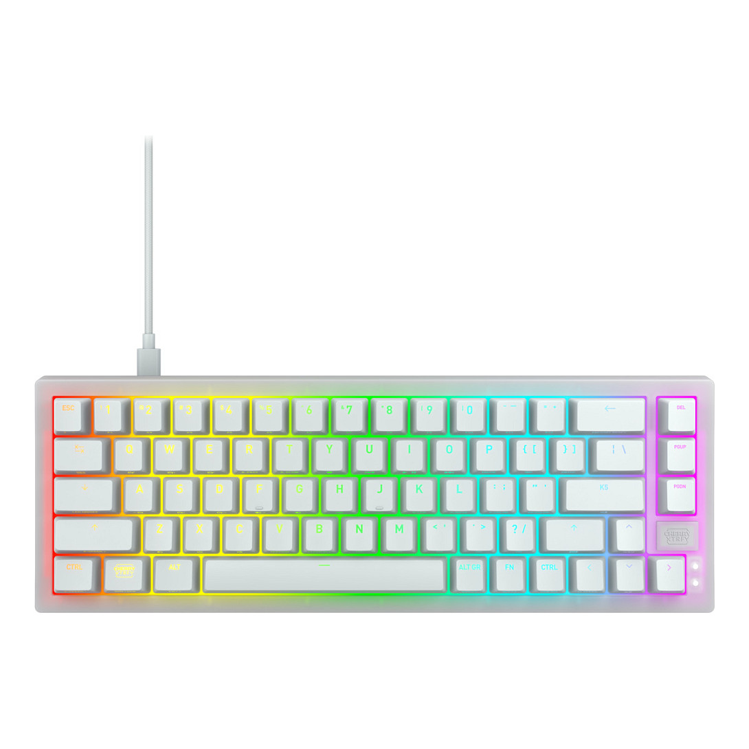 Tastierë Gaming CHERRY XTRFY K5V2 MX Red Wired / QWERTY - Bardhë - 1