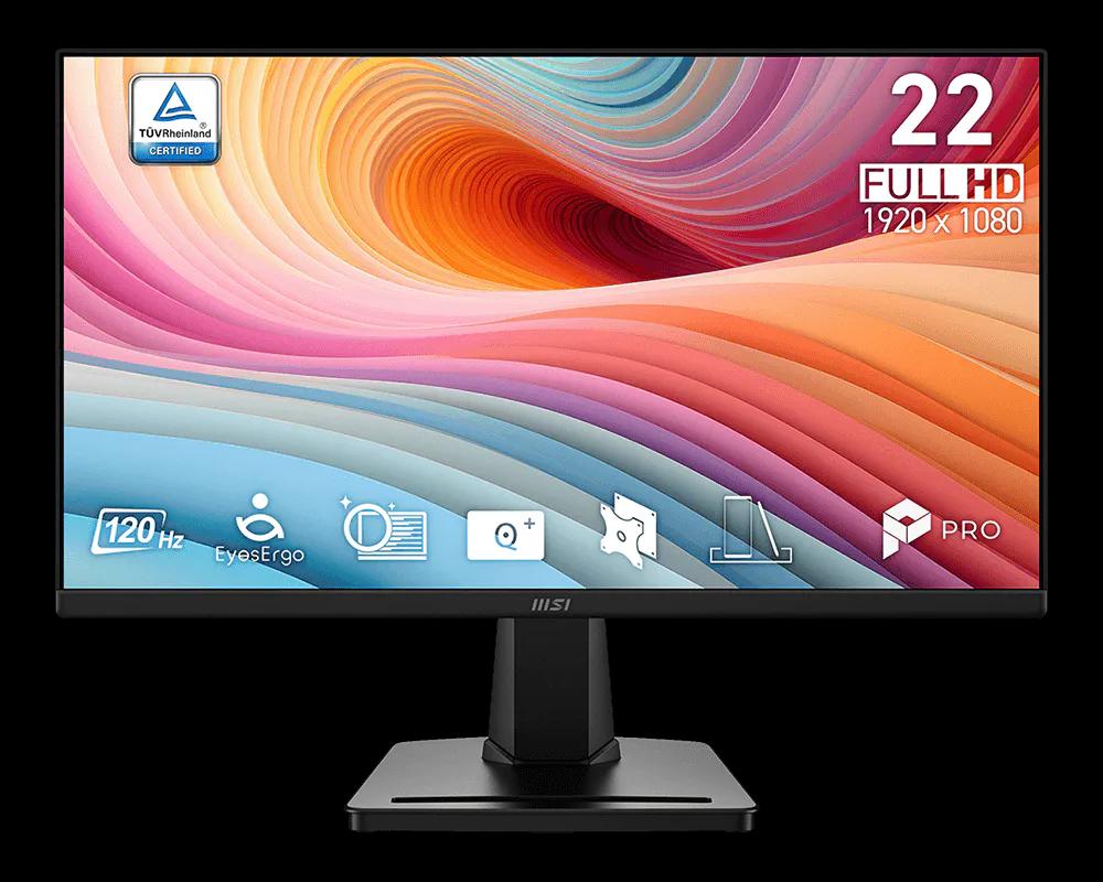 Monitor MSI PRO MP225 E12VL / 21.45" / Full HD VA / 120Hz / 4ms / HDMI+VGA / VESA - Zezë