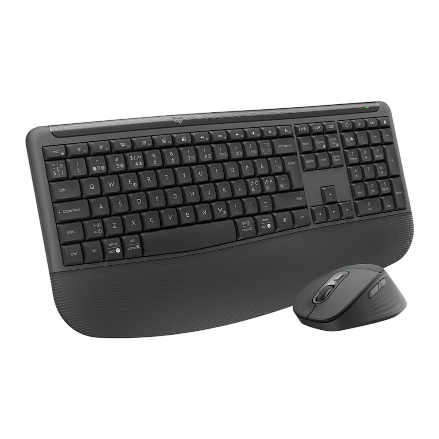 Combo (Tastierë & Maus) Logitech MK880 for Business, Tastierë dhe Maus pa Kabllo, QWERTY US, Bluetooth, Logi Bolt, SmartWheel – Grafit - 3