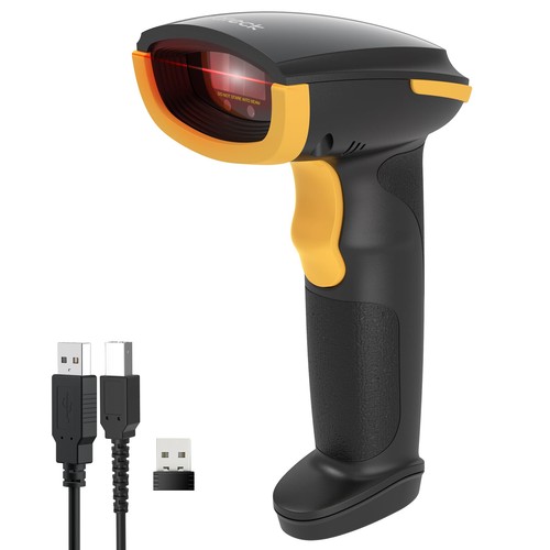 Skaner Barkodesh Inateck BCST-24 N6043 / 1D/2D / Imager / Bluetooth / USB / Wireless - Zezë/Verdhë