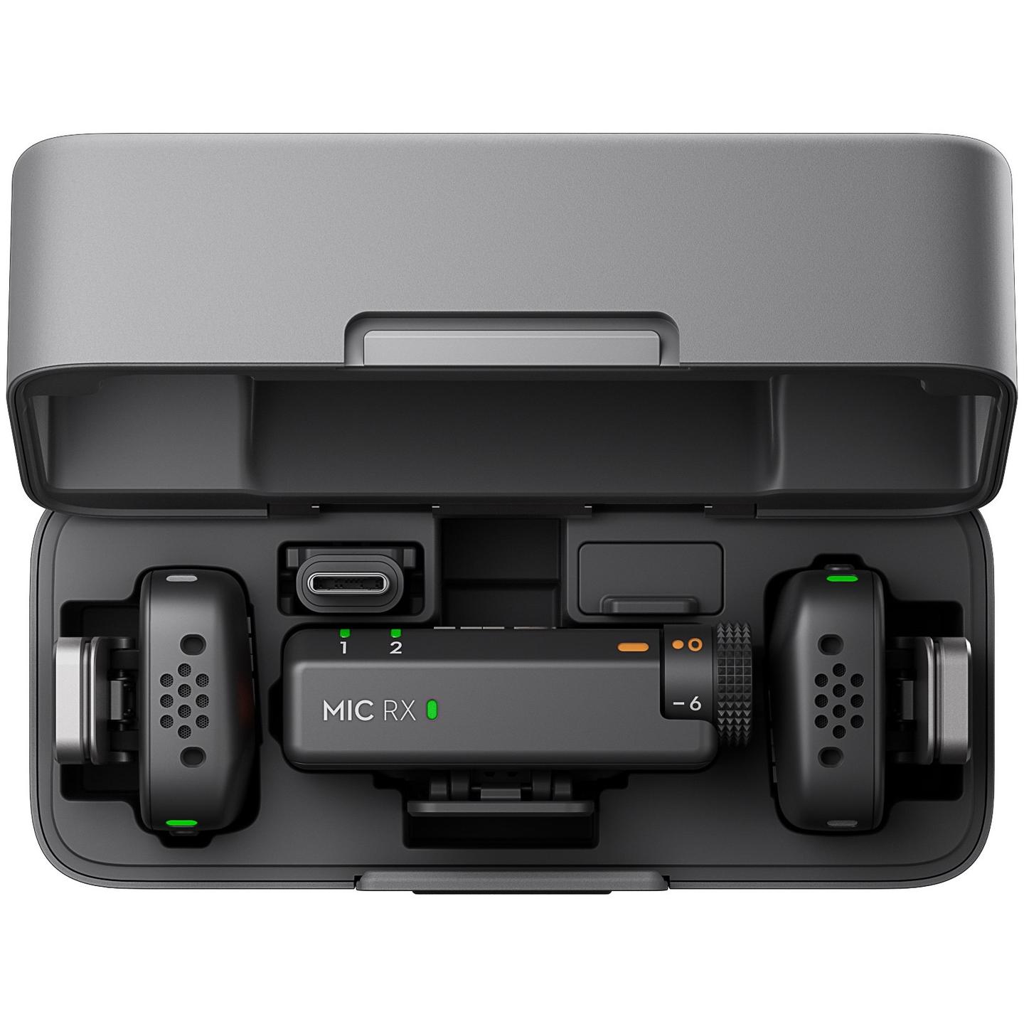 Mikrofon DJI Mic Mini, 2 Transmetues, 1 Marrës, Charging Case - Zezë - 21