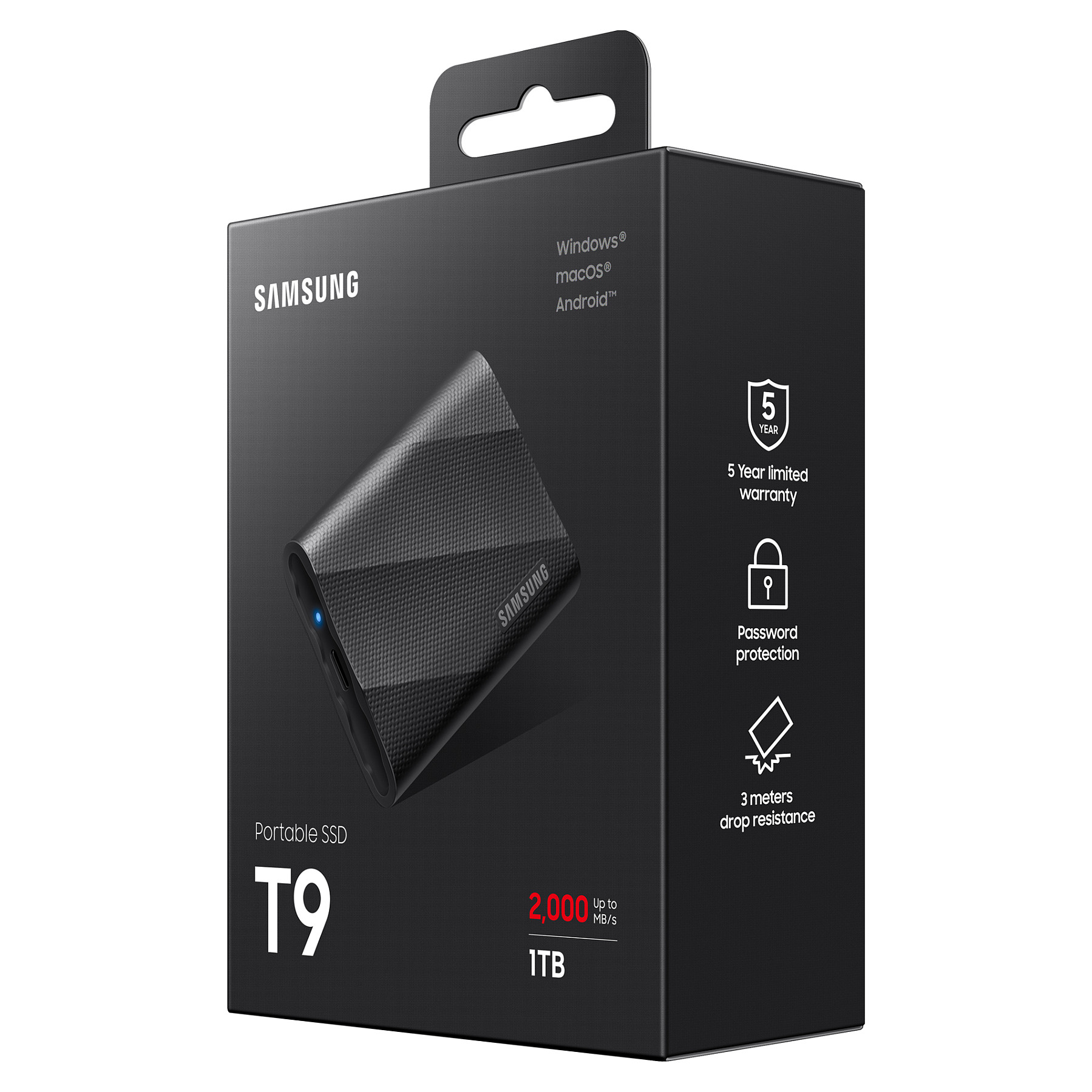 SSD e Jashtme 1TB Samsung Portable T9 / USB 3.2 Gen2 - Zezë - 15